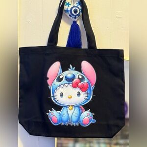 Stitch kitty tote
